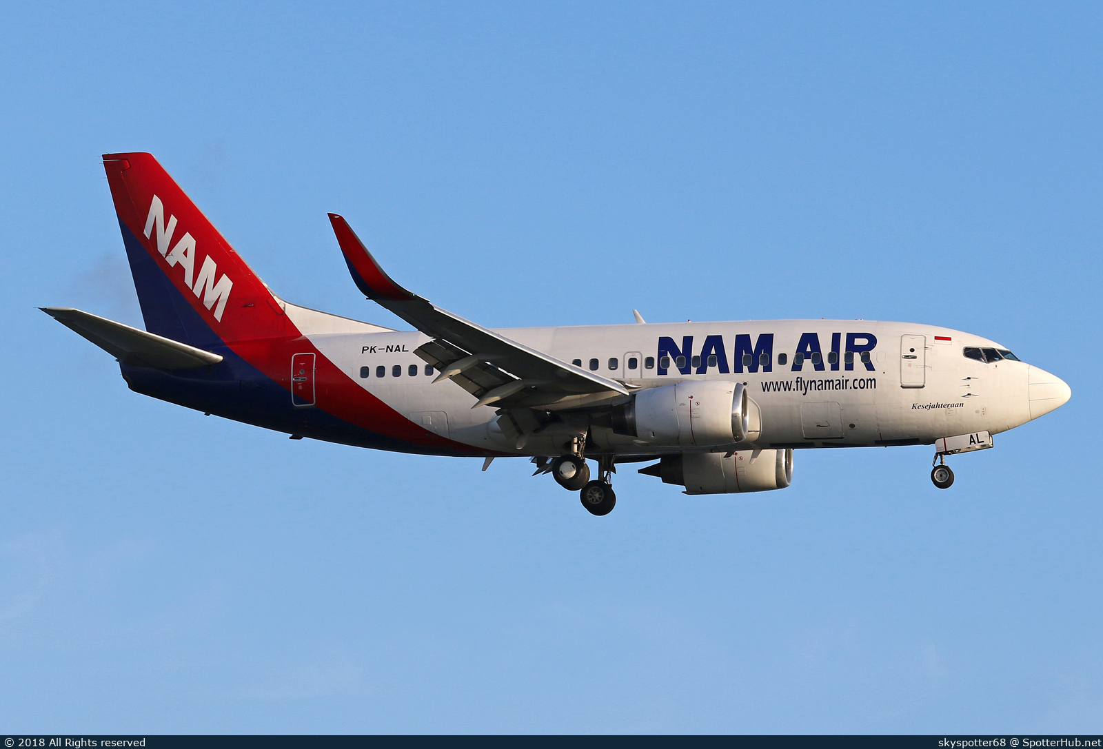 Photo of PK-NAL - Boeing 737-524 operated by NAM Air