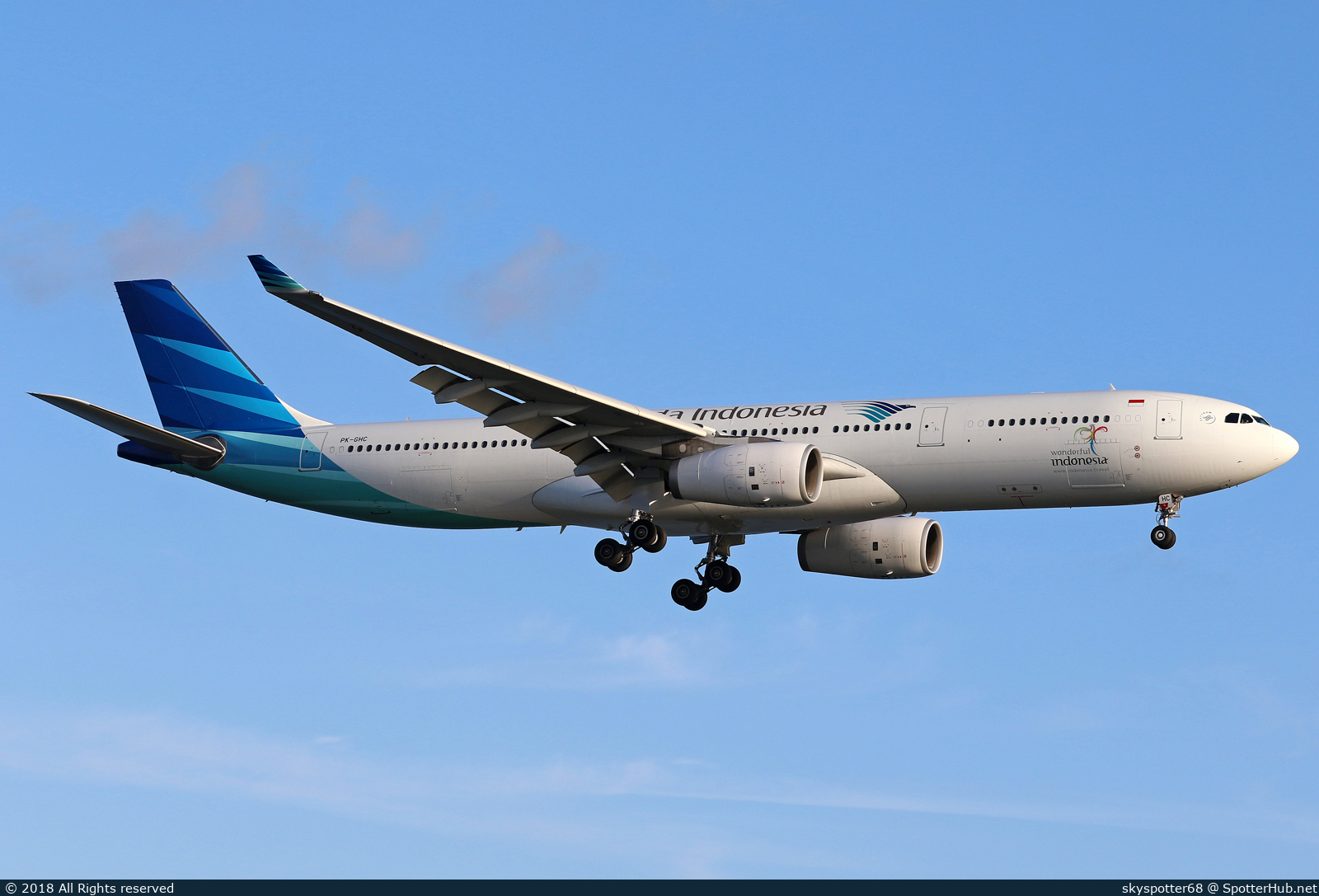 Photo of PK-GHC - Airbus A330-343 operated by Garuda Indonesia