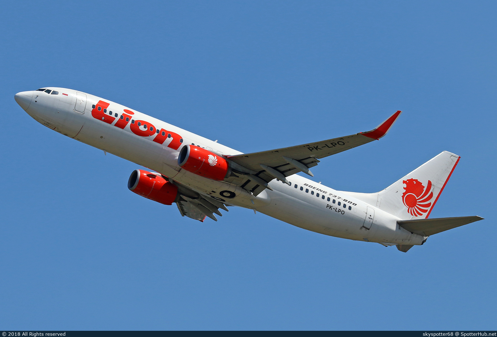 Photo of PK-LPO - Boeing 737-8GP operated by Lion Air