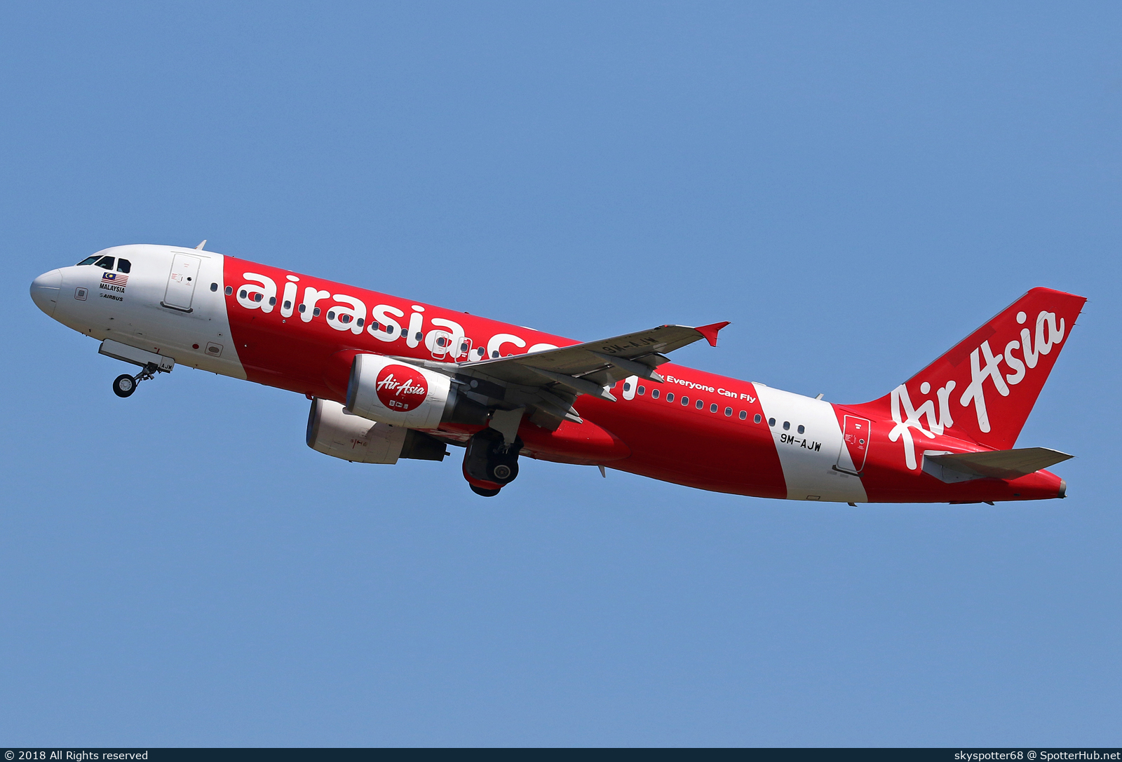 Photo of 9M-AJW - Airbus A320-216 operated by AirAsia