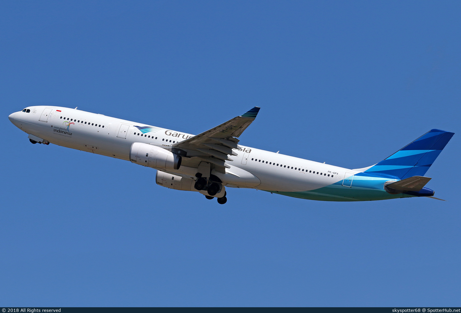 Photo of PK-GPX - Airbus A330-343 operated by Garuda Indonesia