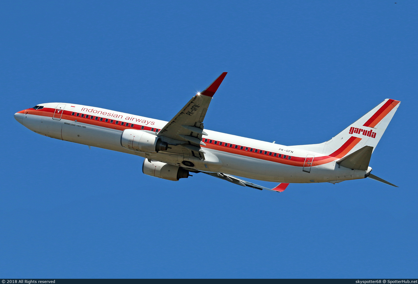 Photo of PK-GFN - Boeing 737-86N operated by Garuda Indonesia