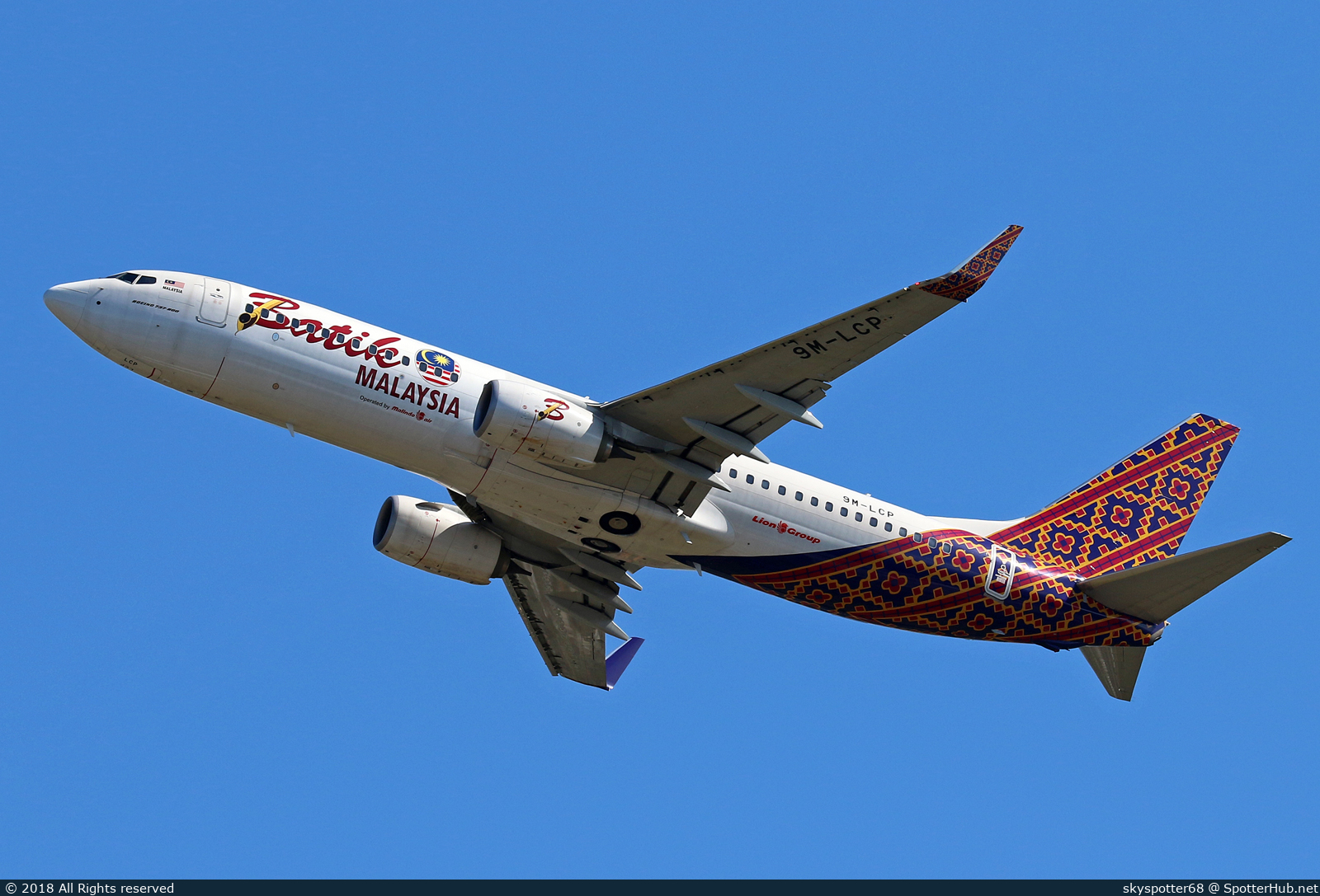 Photo of 9M-LCP - Boeing 737-8GP operated by Batik Air Malaysia