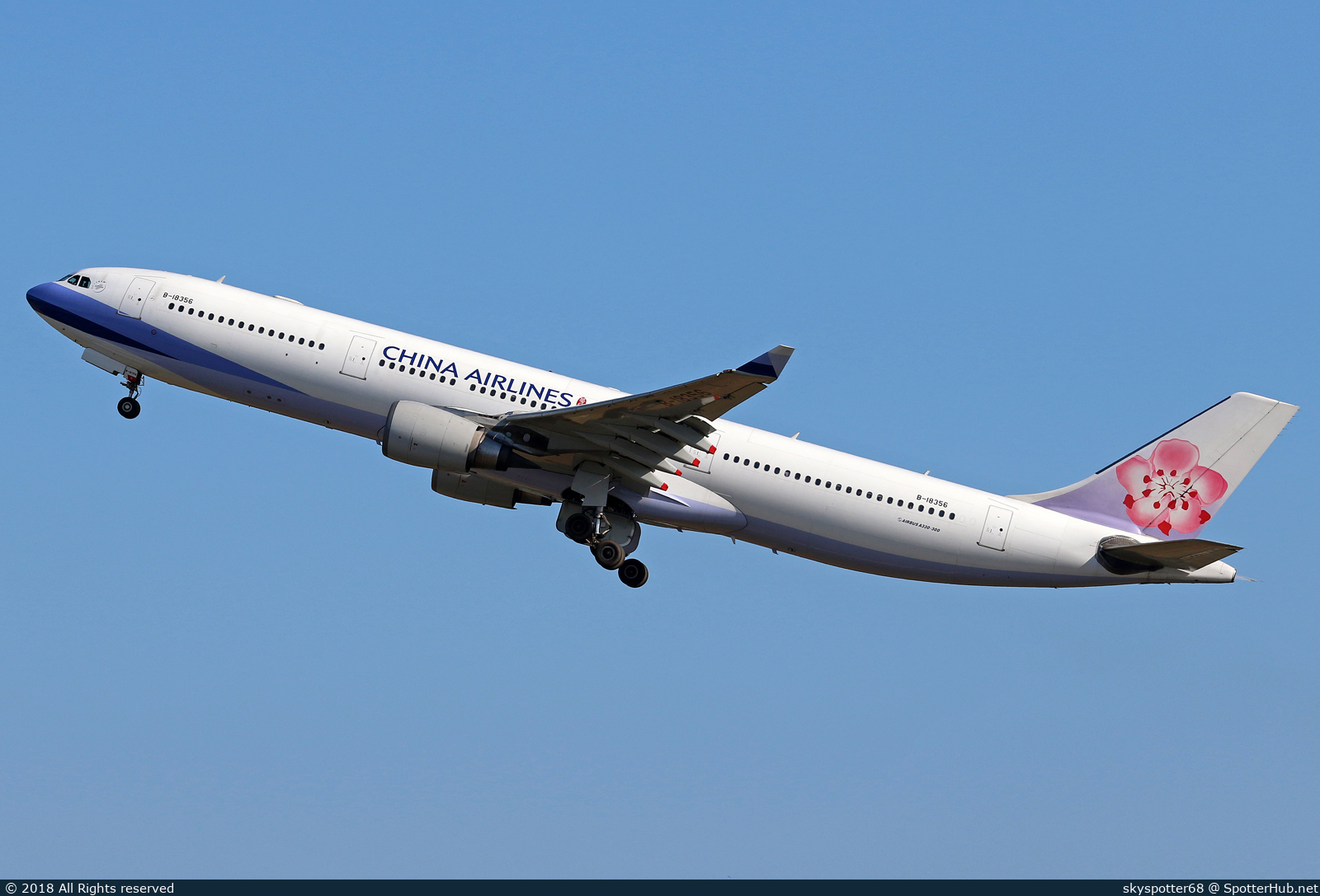 Photo of B-18356 - Airbus A330-302 operated by China Airlines