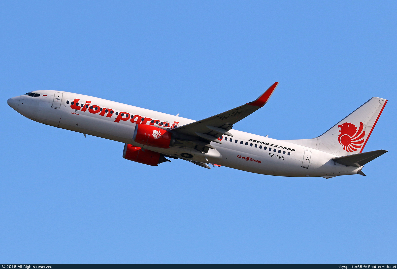 Photo of PK-LPK - Boeing 737-8GP operated by Lion Air