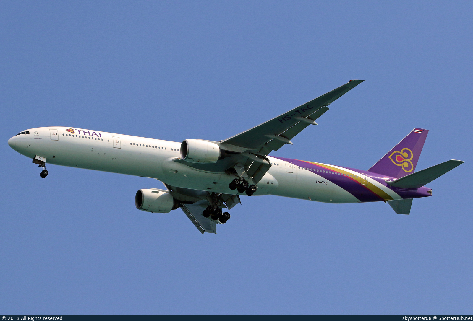 Photo of HS-TKC - Boeing 777-3D7 operated by Thai Airways International