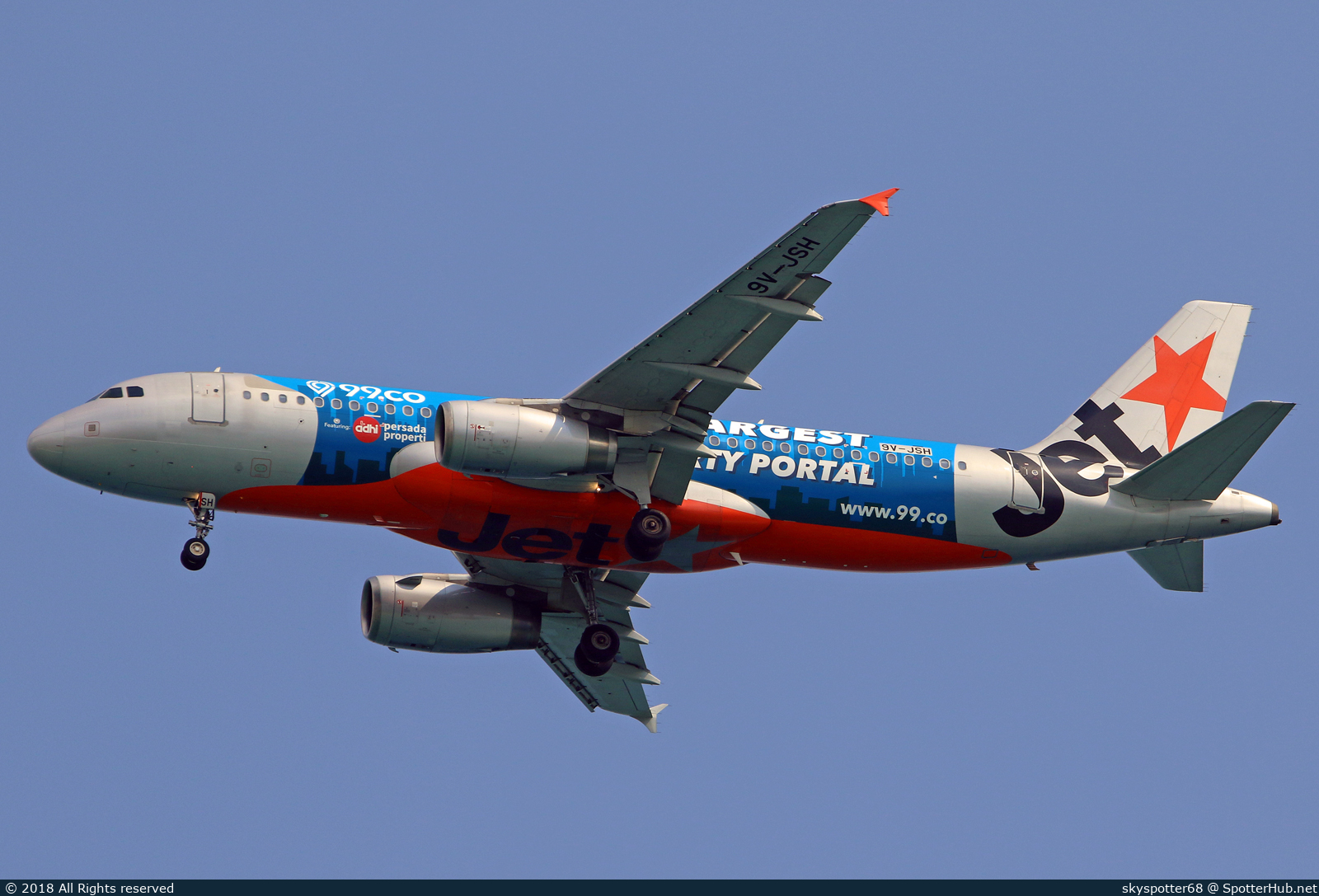 Photo of 9V-JSH - Airbus A320-232 operated by Jetstar Asia