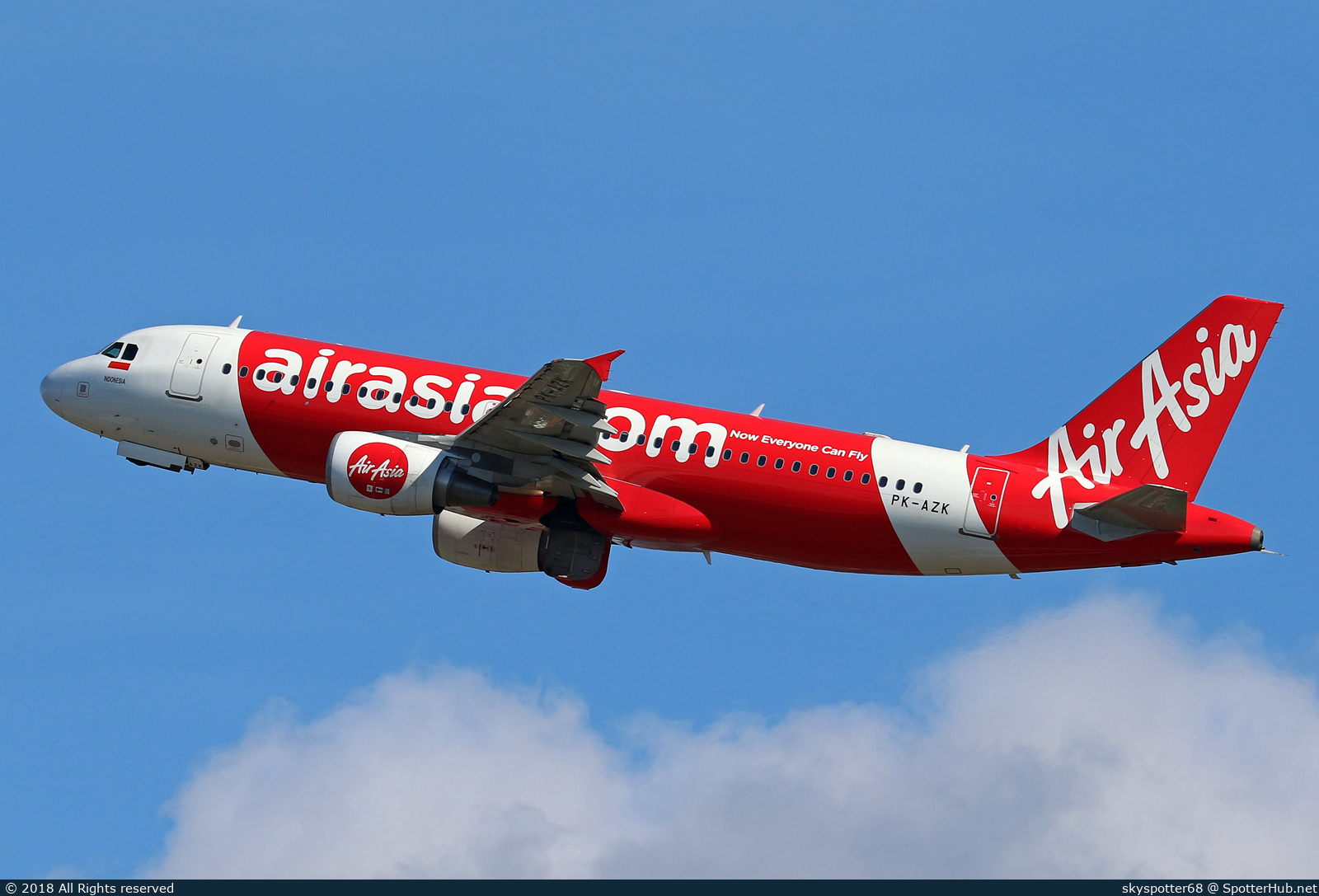 Photo of PK-AZK - Airbus A320-216 operated by Indonesia AirAsia