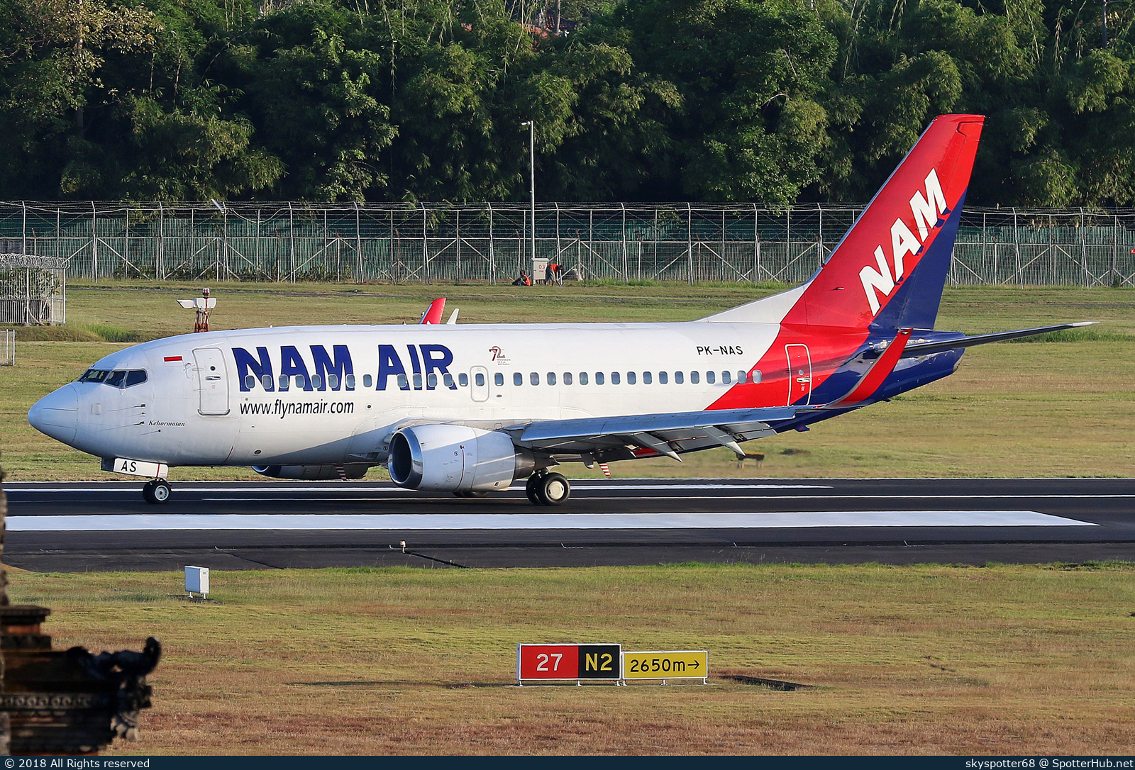 Photo of PK-NAS - Boeing 737-524 operated by NAM Air