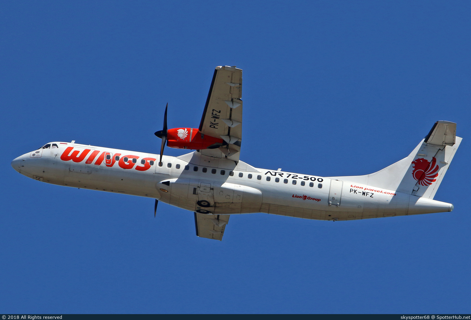 Photo of PK-WFZ - ATR 72-500 operated by Wings Air