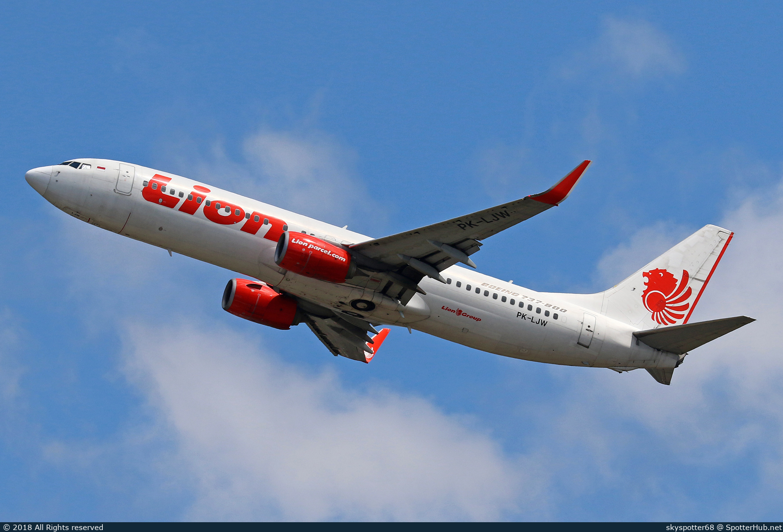 Photo of PK-LJW - Boeing 737-8GP operated by Lion Air