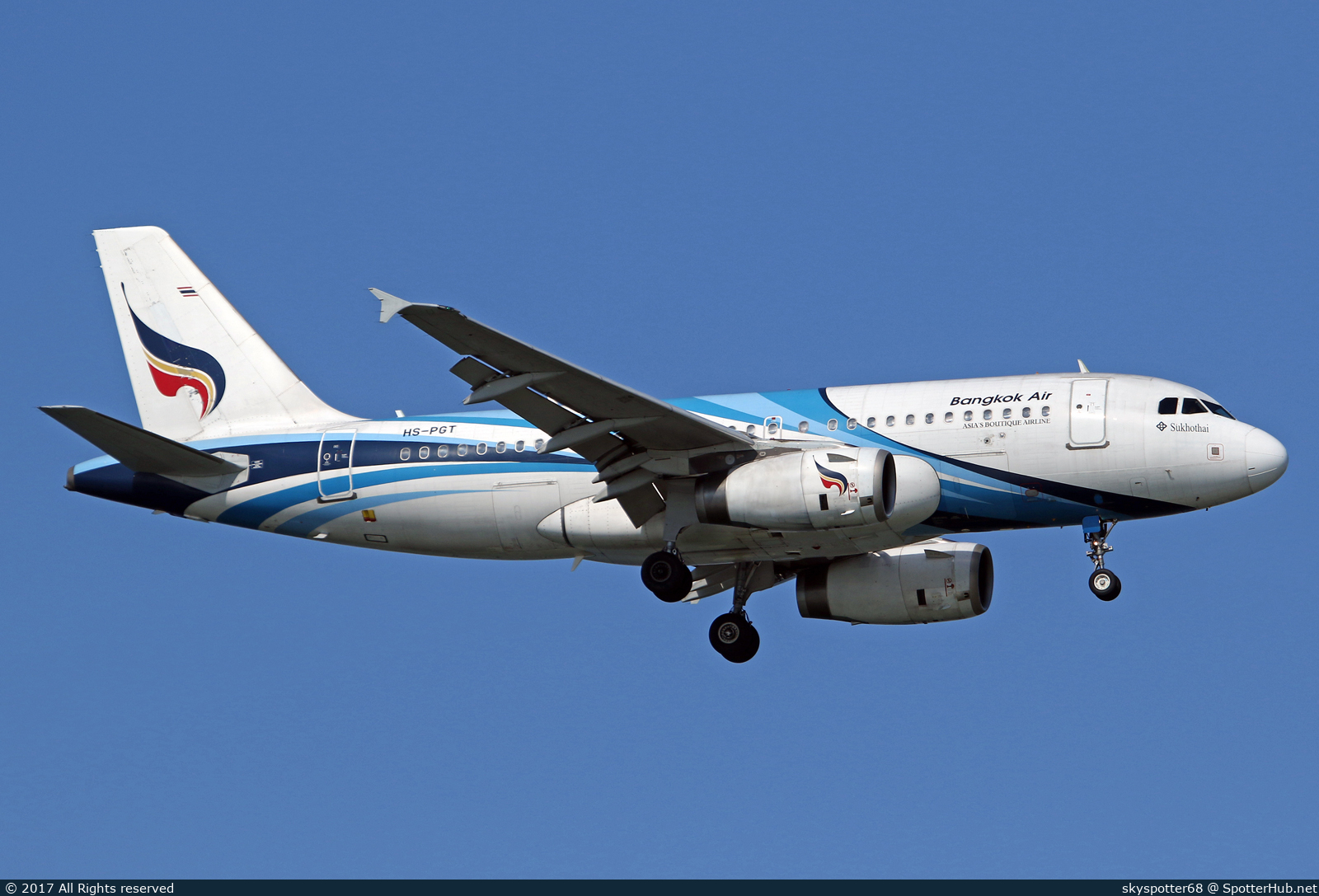 Photo of HS-PGT - Airbus A319-132 operated by Bangkok Airways