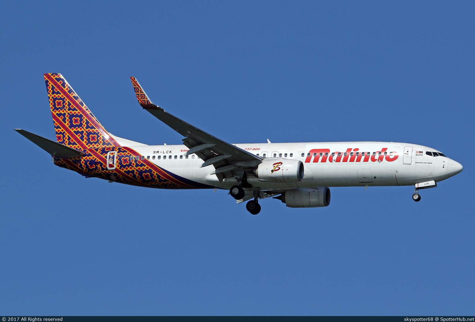 Photo of 9M-LCK - Boeing 737-8GP operated by Malindo Air