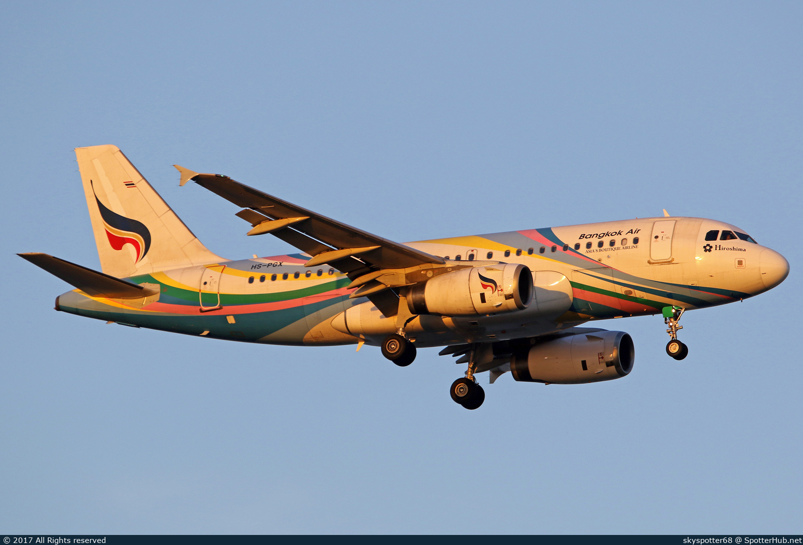 Photo of HS-PGX - Airbus A319-132 operated by Bangkok Airways