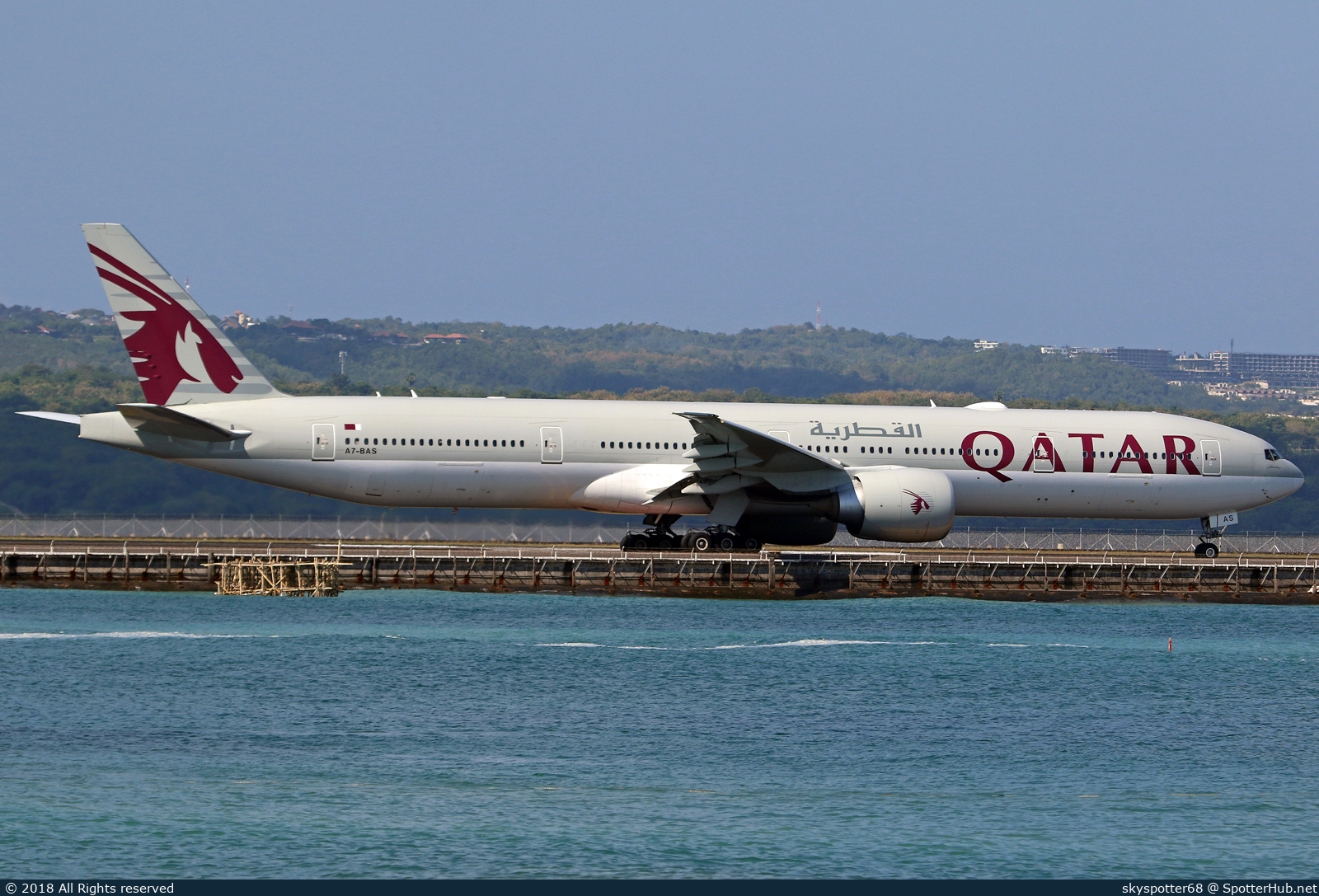 Photo of A7-BAS - Boeing 777-3DZ(ER) operated by Qatar Airways