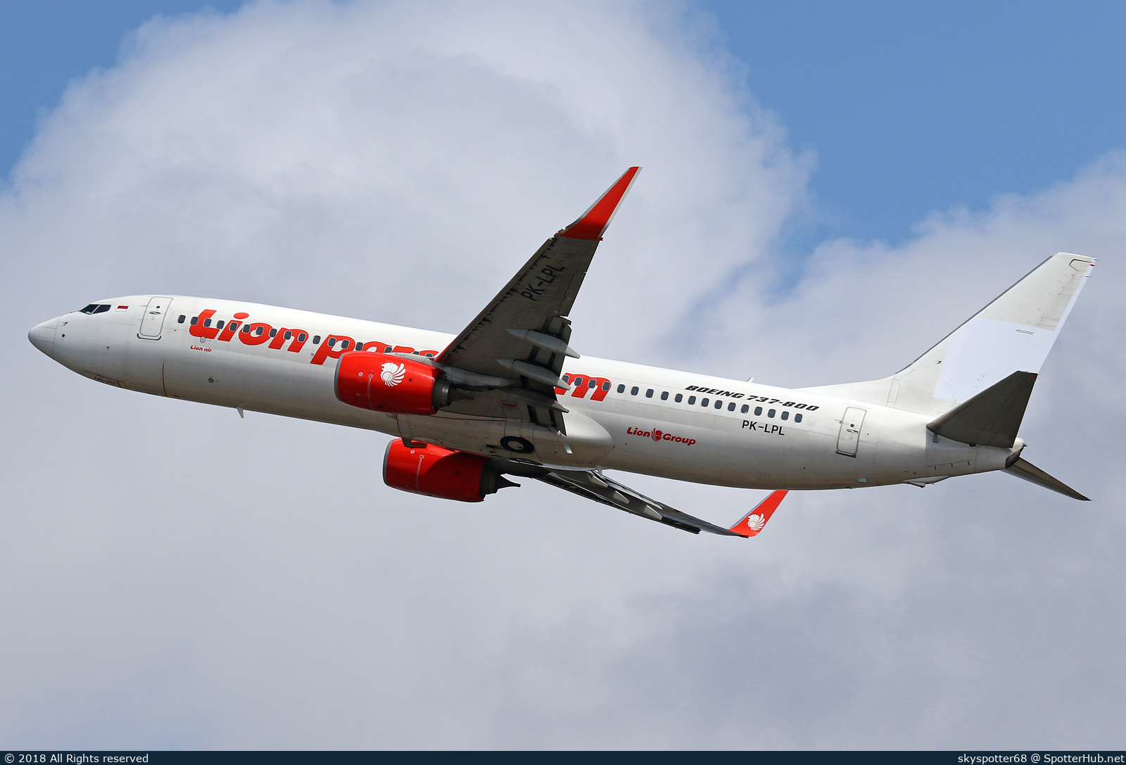 Photo of PK-LPL - Boeing 737-8GP operated by Lion Air