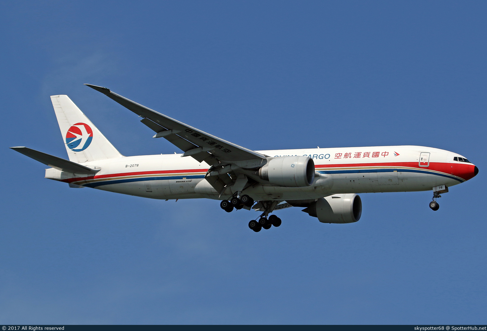 Photo of B-2078 - Boeing 777-F6N operated by China Cargo Airlines