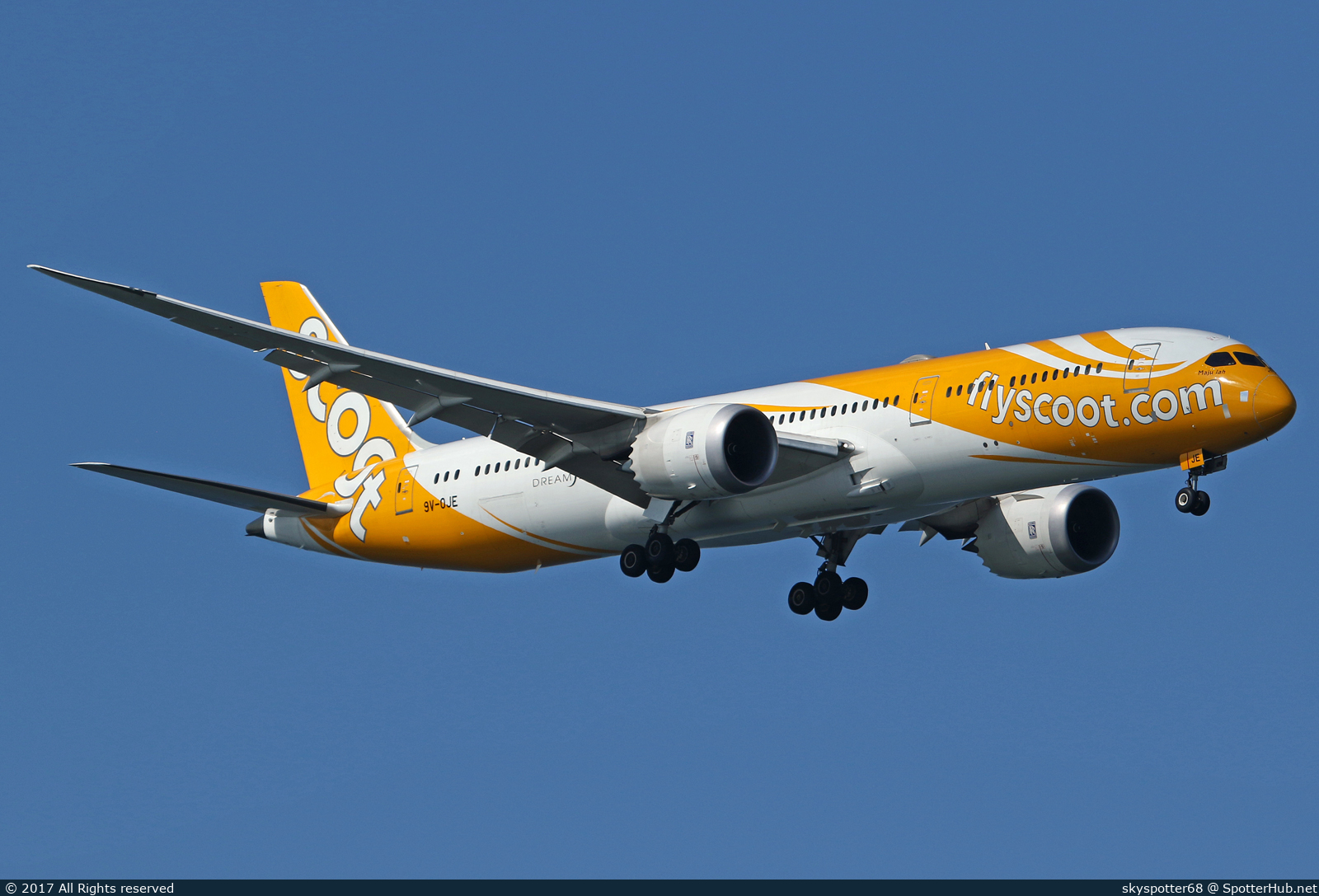 Photo of 9V-OJE - Boeing 787-9 Dreamliner operated by Scoot