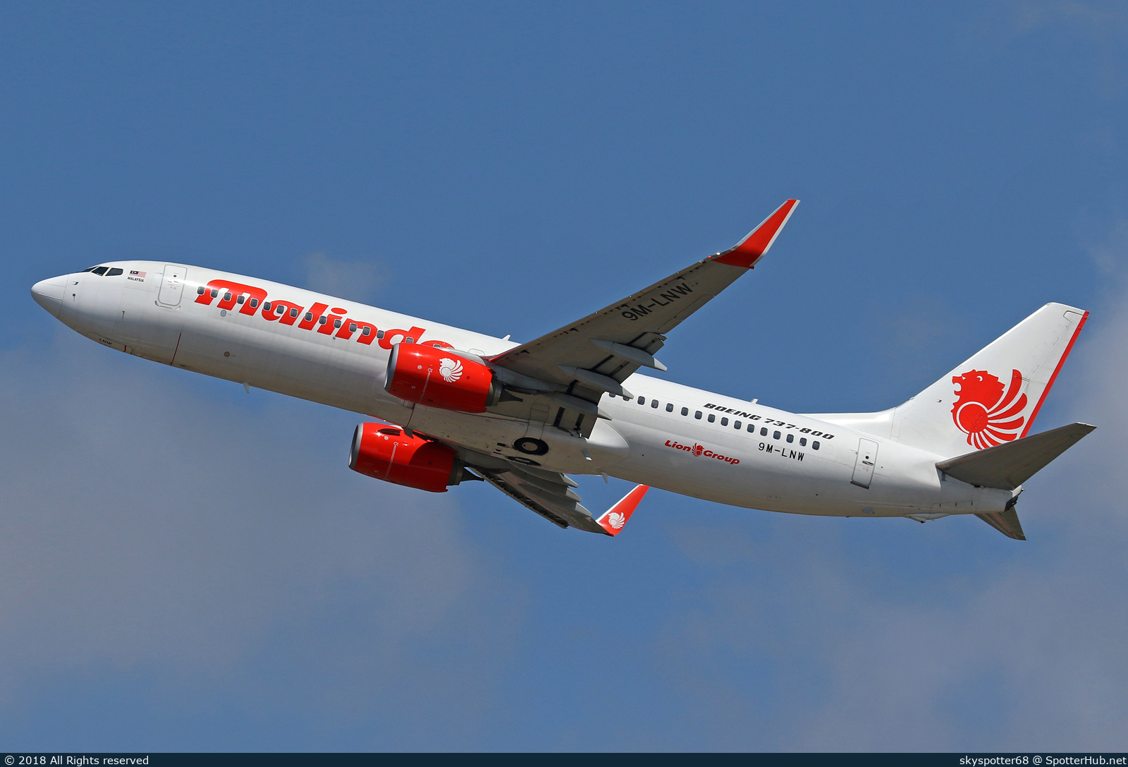 Photo of 9M-LNW - Boeing 737-8GP operated by Malindo Air