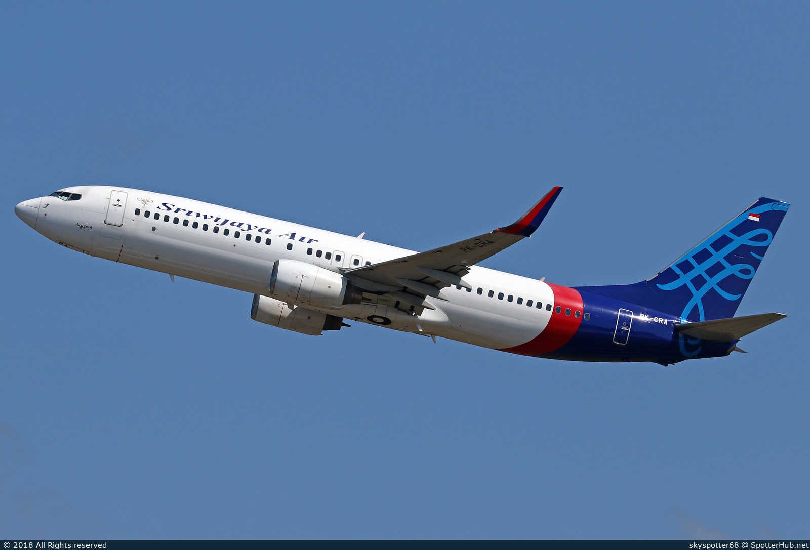 Photo of PK-CRA - Boeing 737-86N operated by Sriwijaya Air