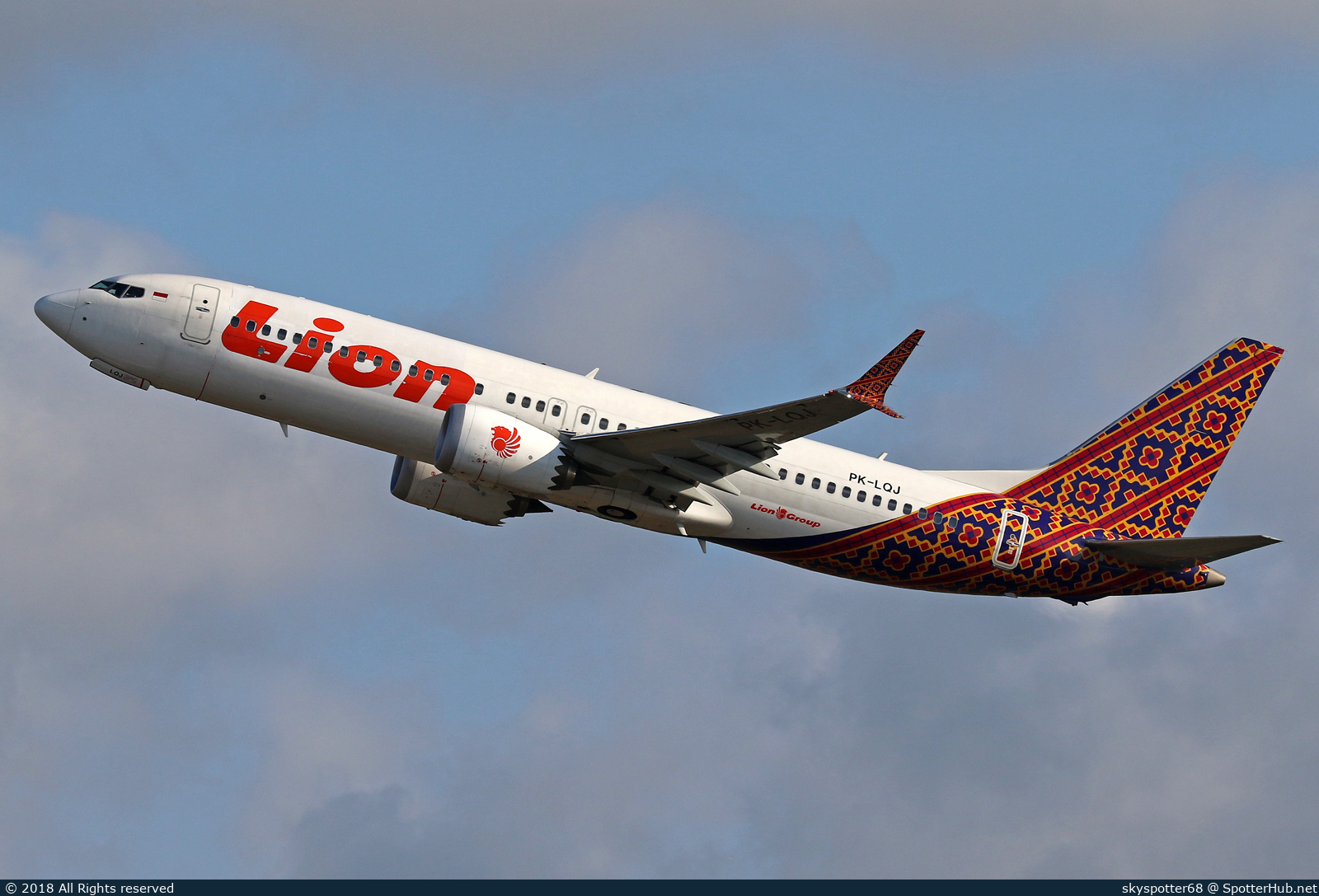 Photo of PK-LQJ - Boeing 737 MAX 8 operated by Lion Air