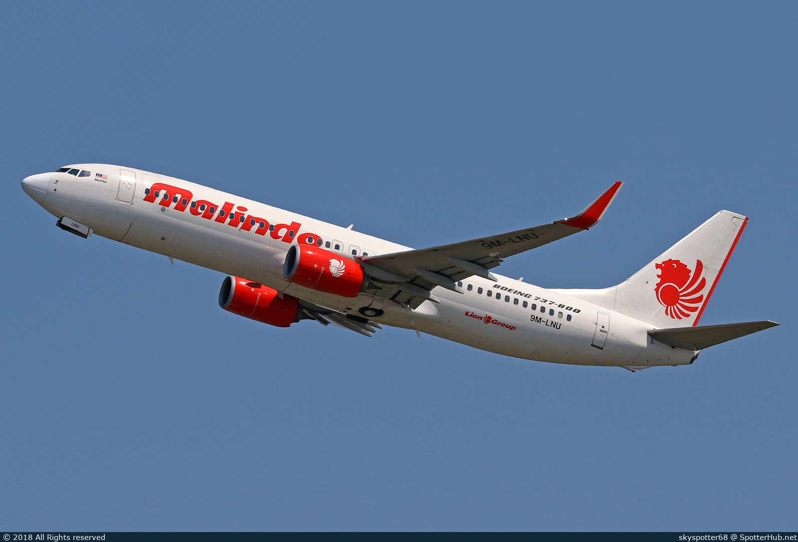 Photo of 9M-LNU - Boeing 737-8GP operated by Malindo Air