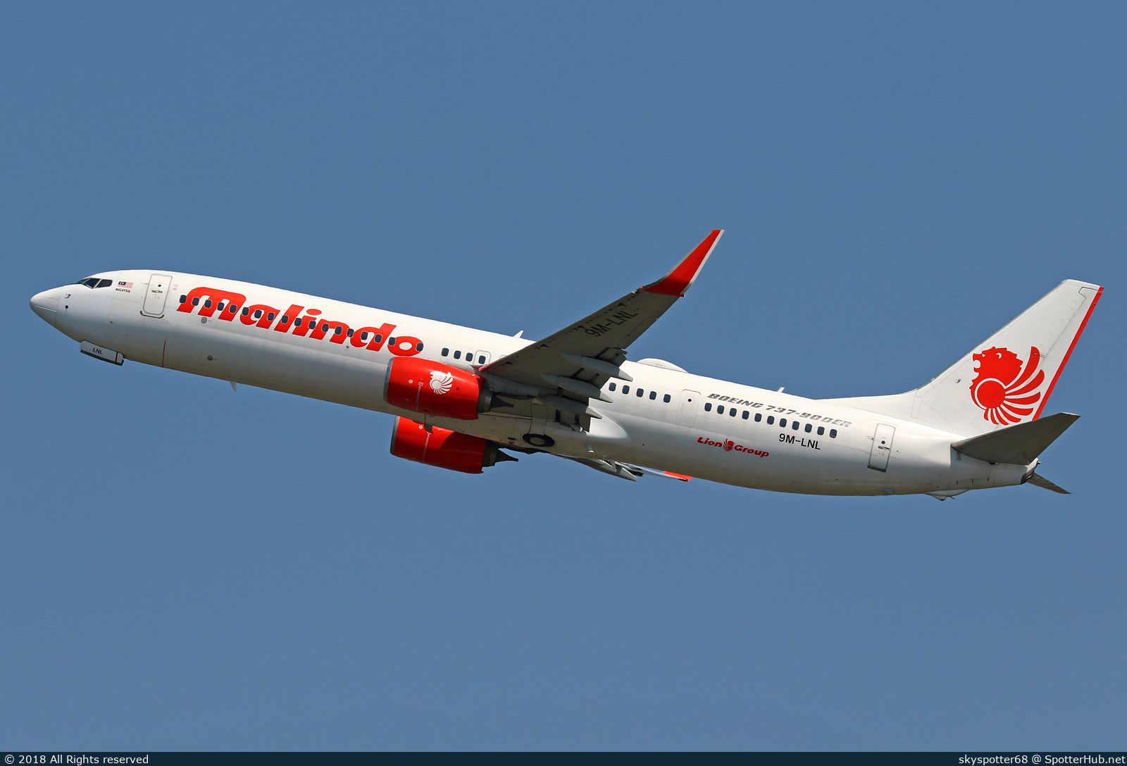 Photo of 9M-LNL - Boeing 737-9GP(ER) operated by Malindo Air