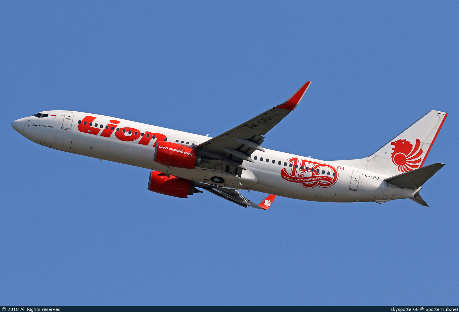Photo of PK-LPJ - Boeing 737-8GP operated by Lion Air