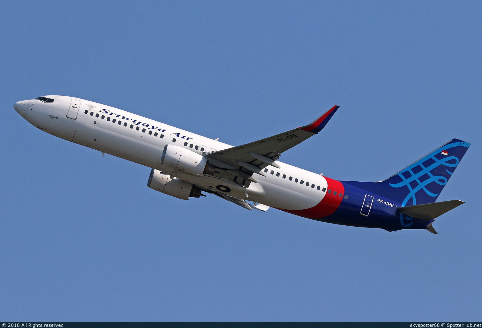 Photo of PK-CRE - Boeing 737-86N operated by Sriwijaya Air