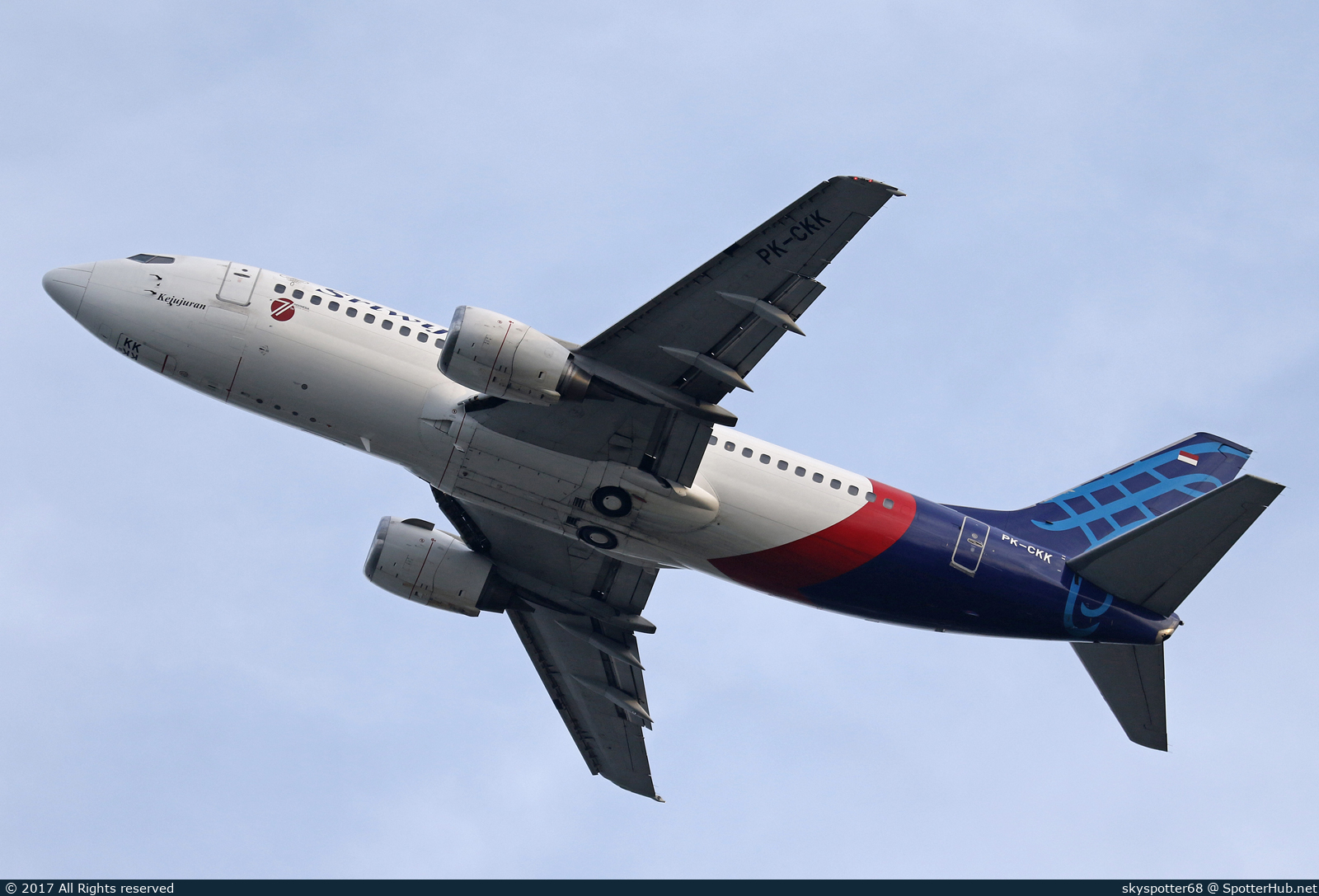Photo of PK-CKK - Boeing 737-3L9 operated by Sriwijaya Air