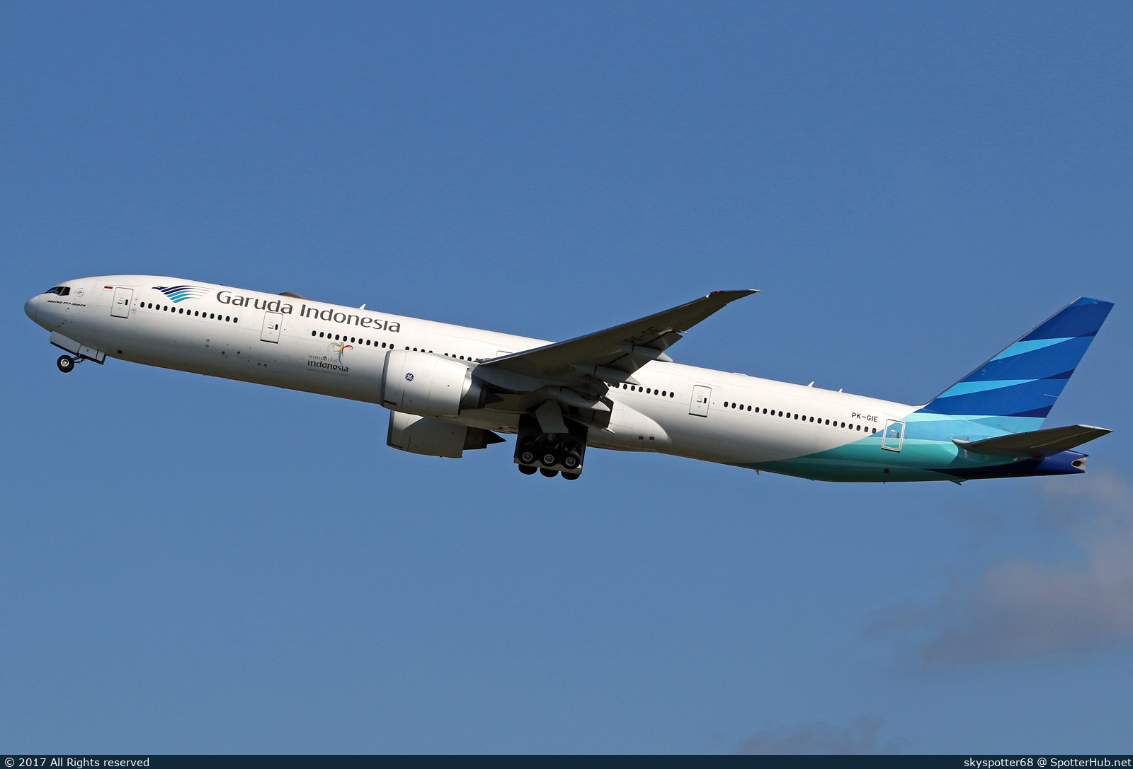 Photo of PK-GIE - Boeing 777-3U3(ER) operated by Garuda Indonesia