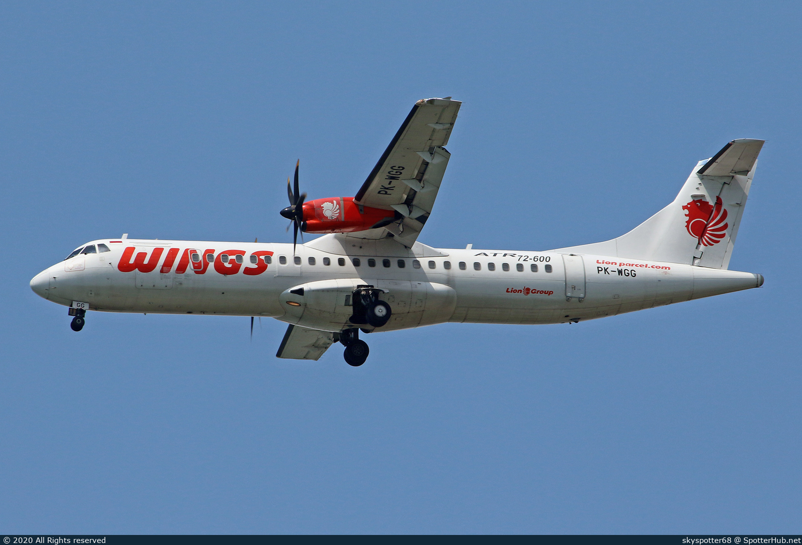 Photo of PK-WGG - ATR 72-600 operated by Wings Air
