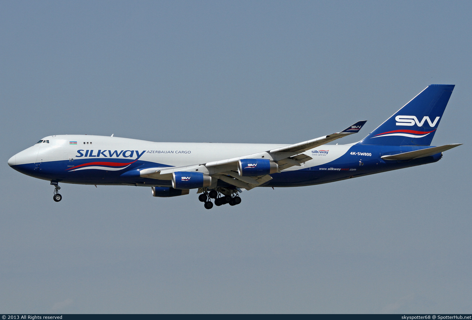 Photo of 4K-SW800 - Boeing 747-4R7F operated by Silk Way West Airlines