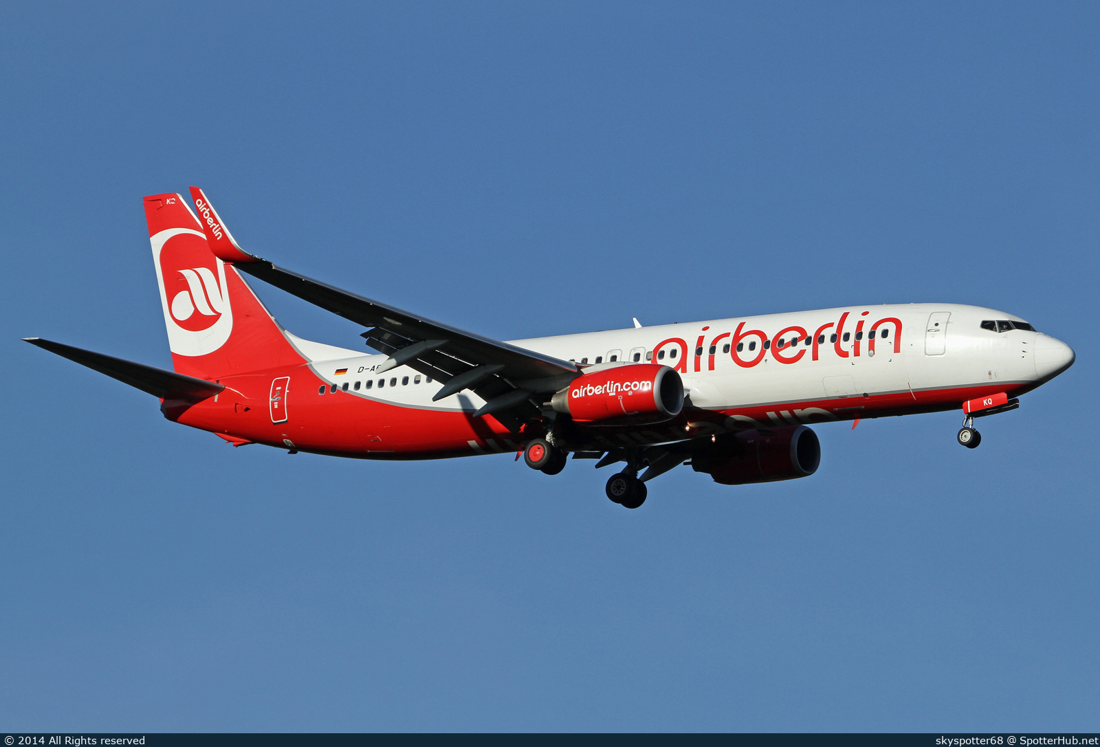 Photo of D-ABKQ - Boeing 737-86J operated by Air Berlin
