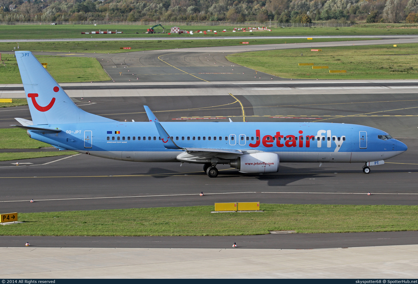 Photo of OO-JPT - Boeing 737-8K5 operated by Jetairfly