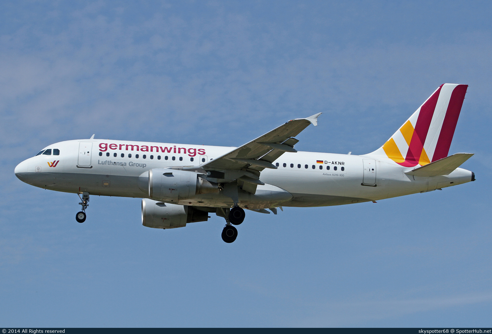 Photo of D-AKNR - Airbus A319-112 operated by Germanwings