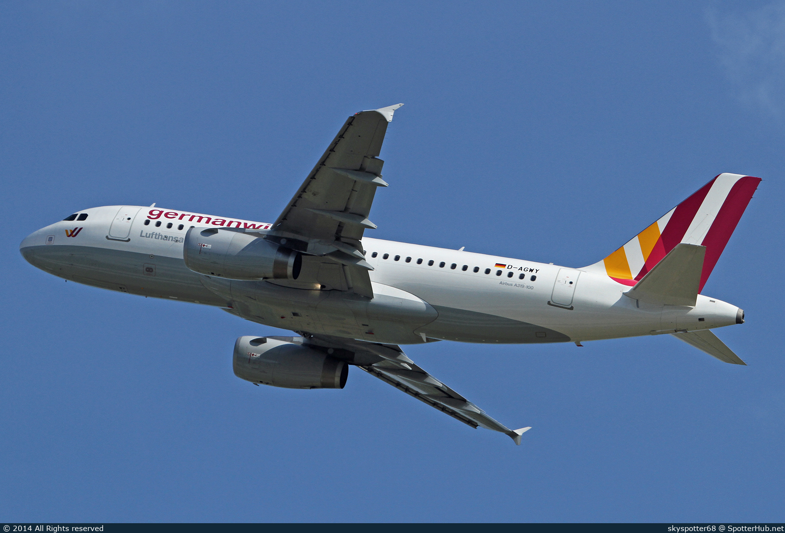 Photo of D-AGWY - Airbus A319-132 operated by Germanwings