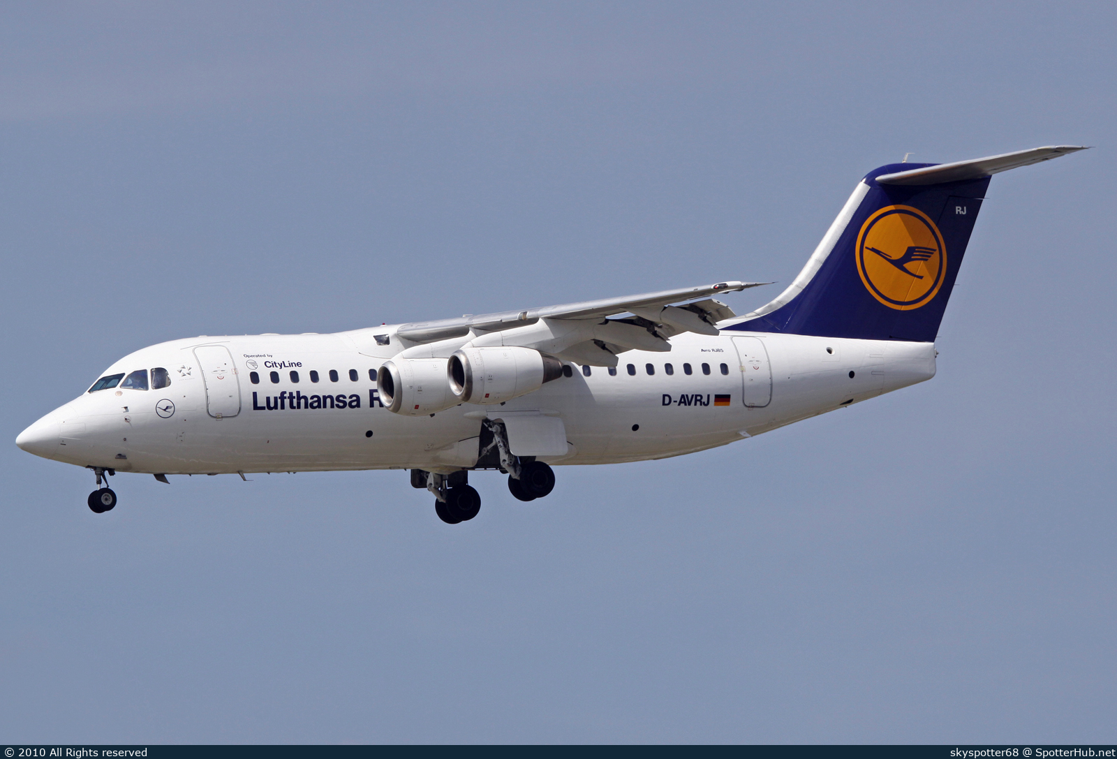 Photo of D-AVRJ - British Aerospace Avro RJ85 operated by Lufthansa CityLine