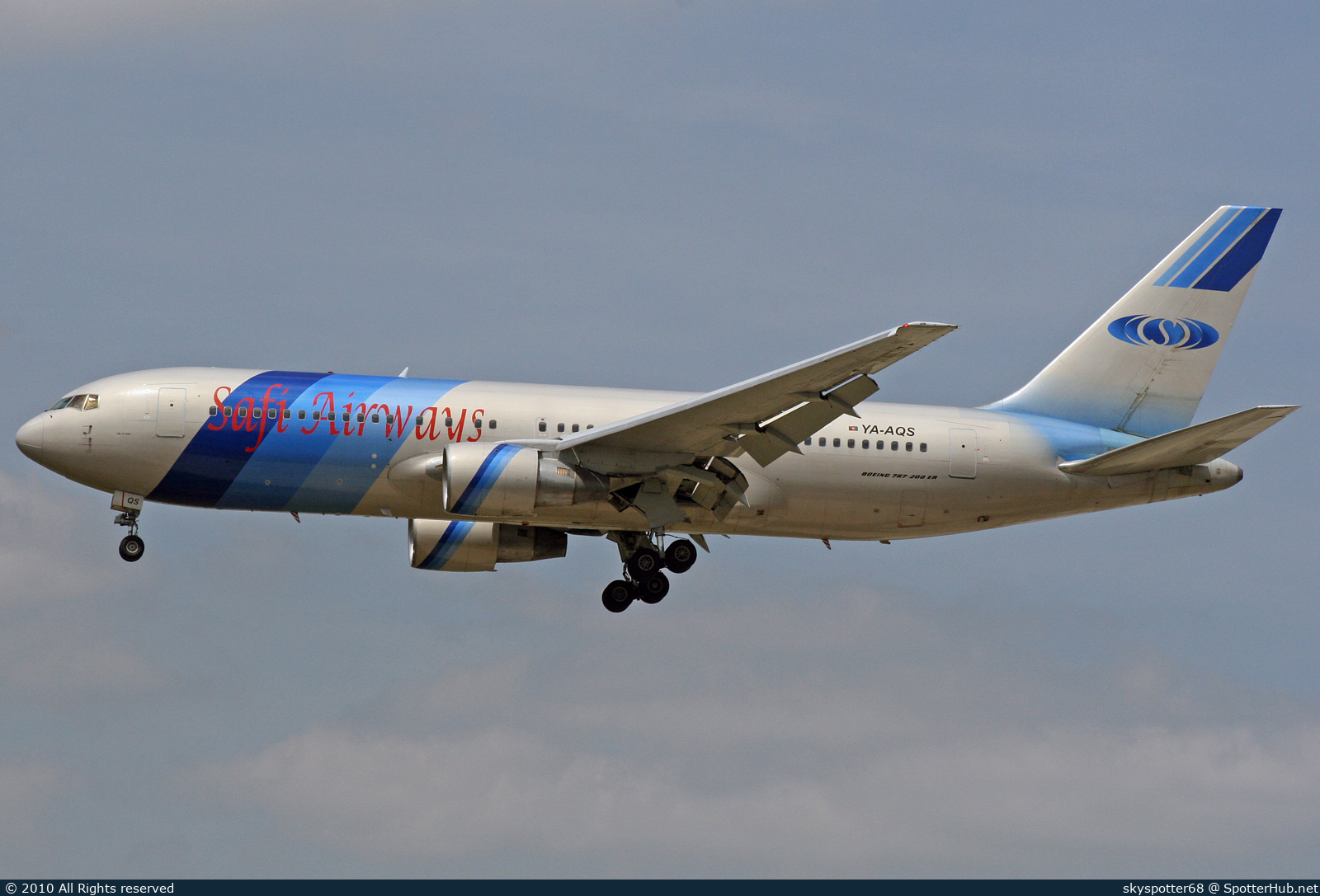 Photo of YA-AQS - Boeing 767-2J6(ER) operated by Safi Airways