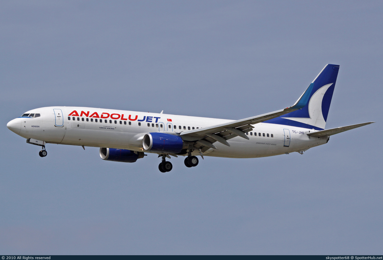 Photo of TC-JHI - Boeing 737-8FH operated by AnadoluJet