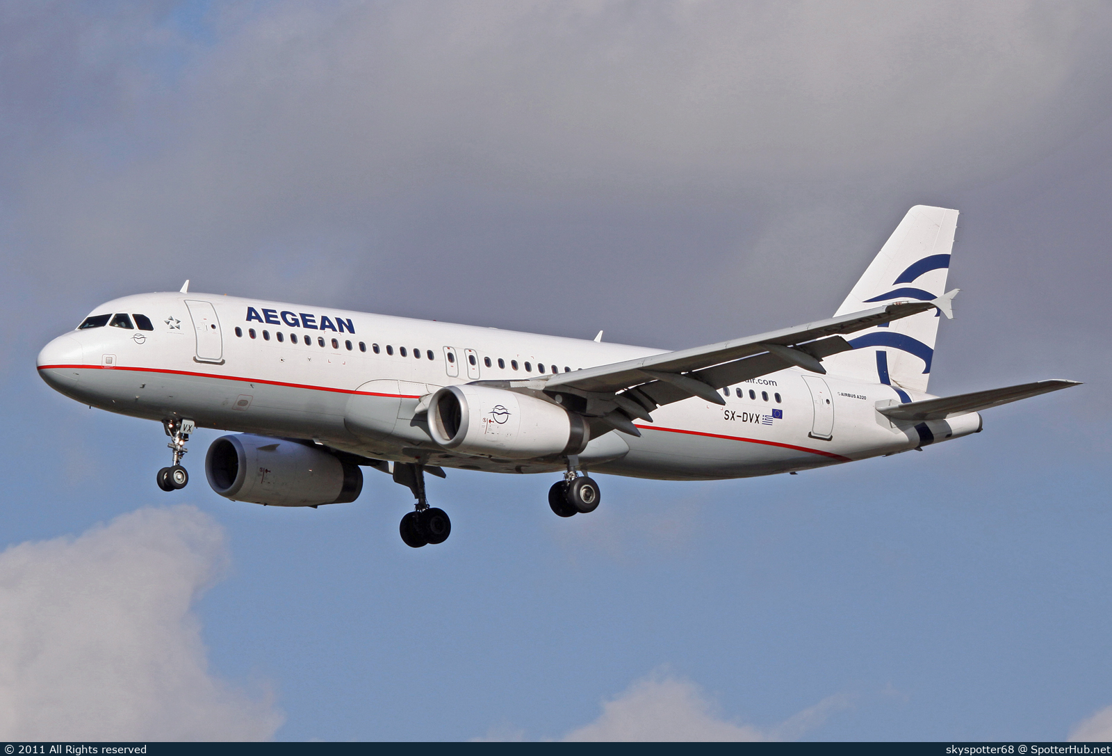 Photo of SX-DVX - Airbus A320-232 operated by Aegean Airlines