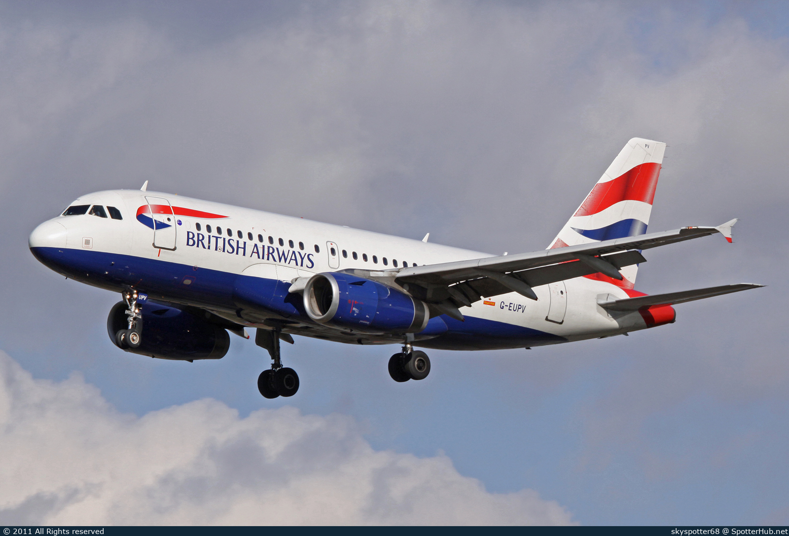 Photo of G-EUPV - Airbus A319-131 operated by British Airways