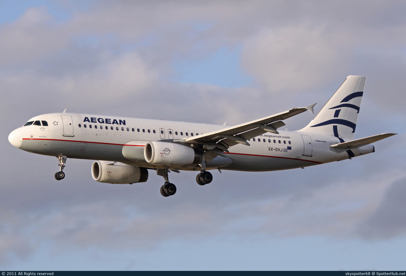 Photo of SX-DVJ - Airbus A320-232 operated by Aegean Airlines