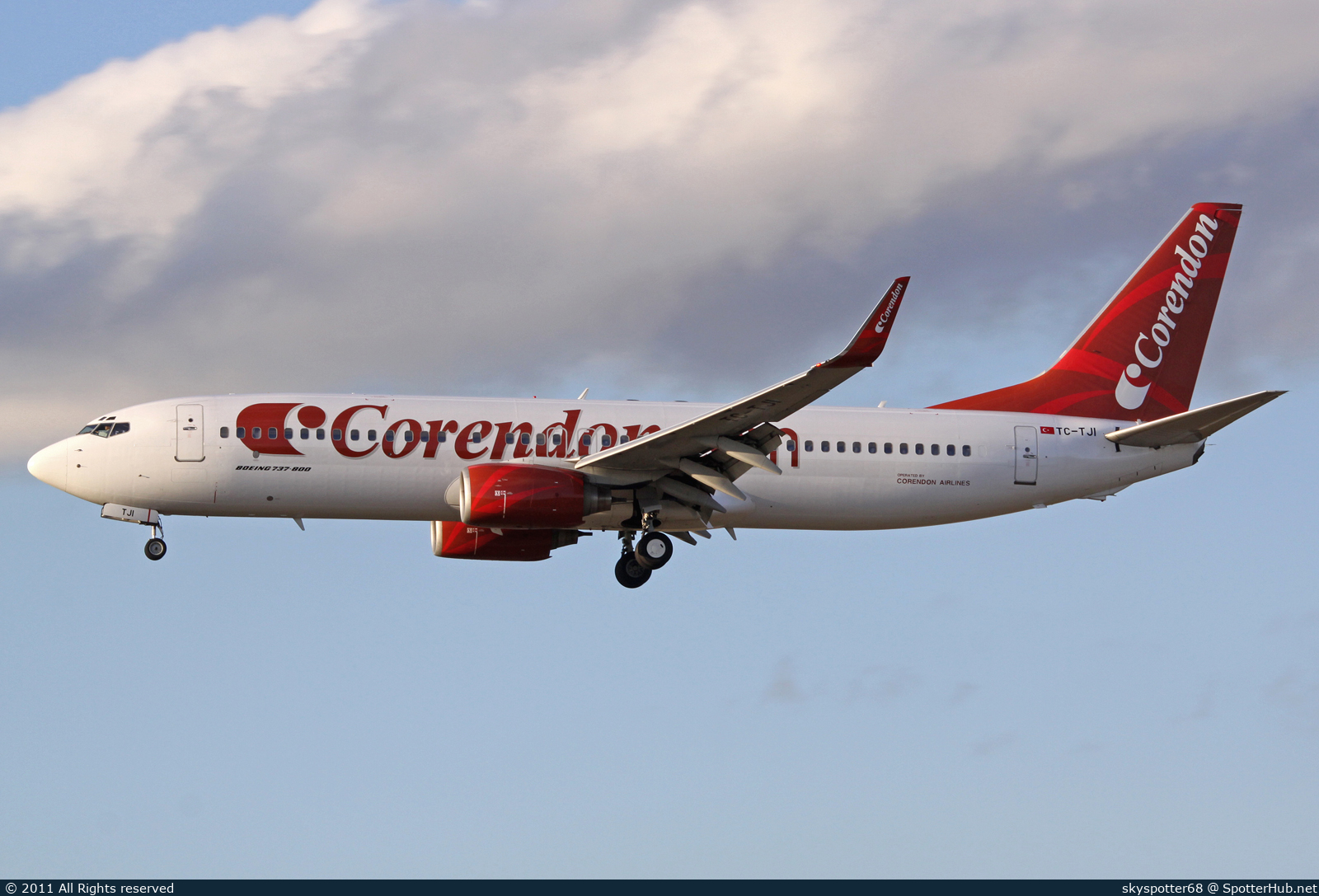 Photo of TC-TJI - Boeing 737-8S3 operated by Corendon Airlines
