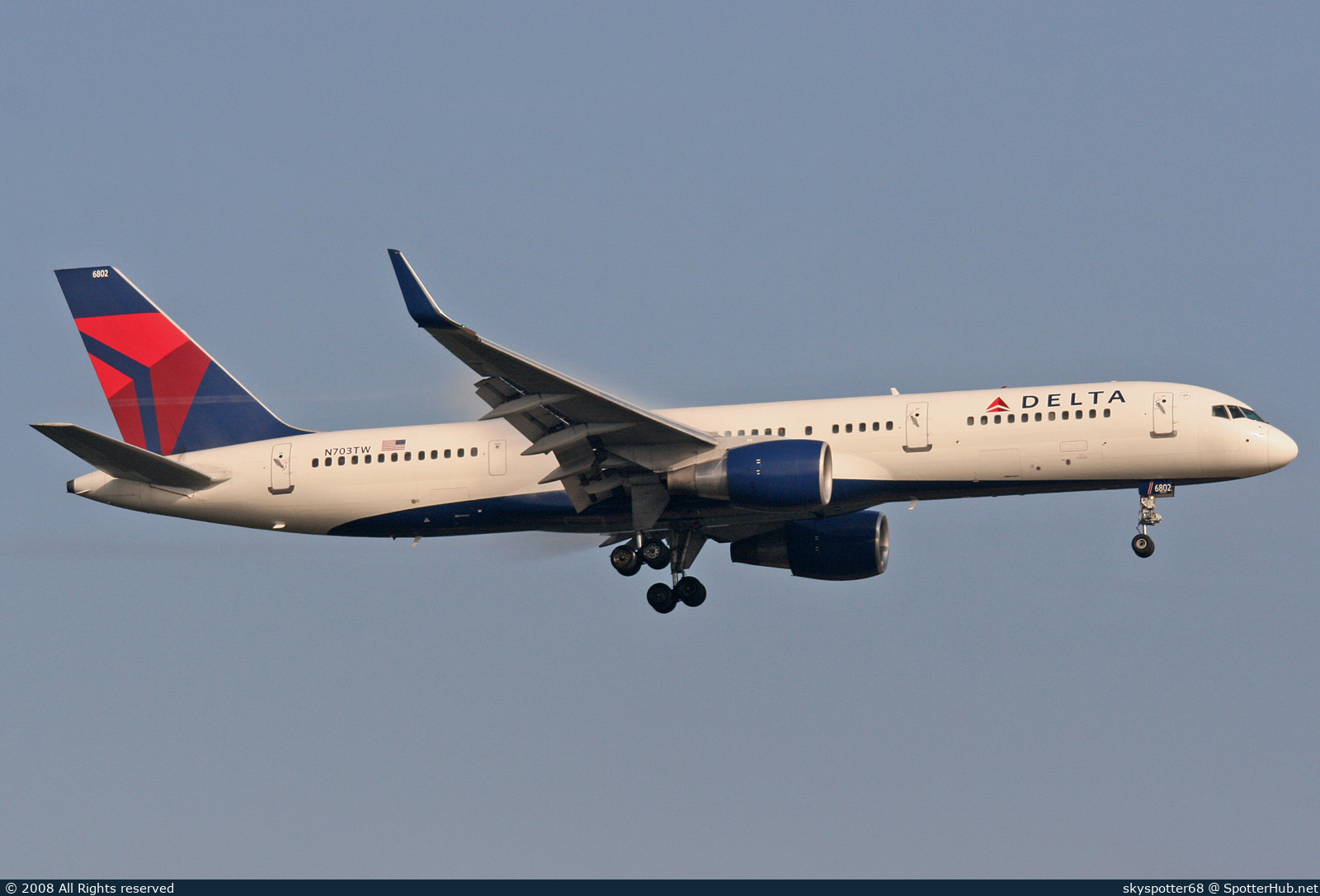 Photo of N703TW - Boeing 757-2Q8 operated by Delta Air Lines