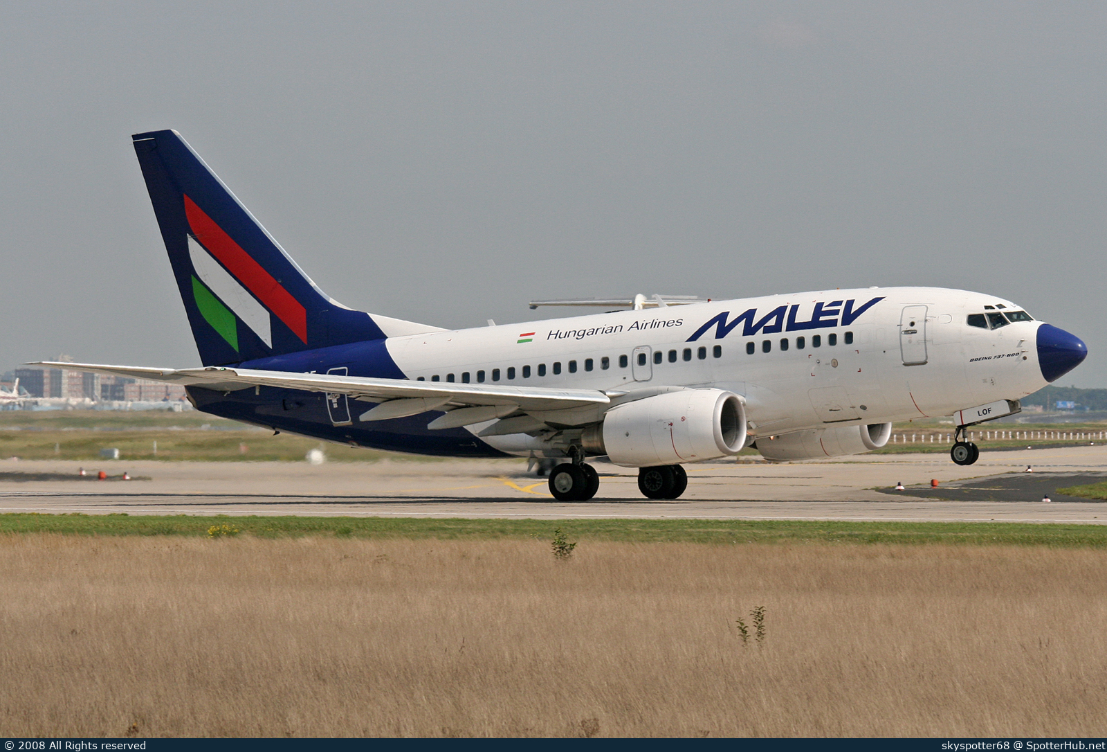 Photo of HA-LOF - Boeing 737-6Q8 operated by Malév Hungarian Airlines