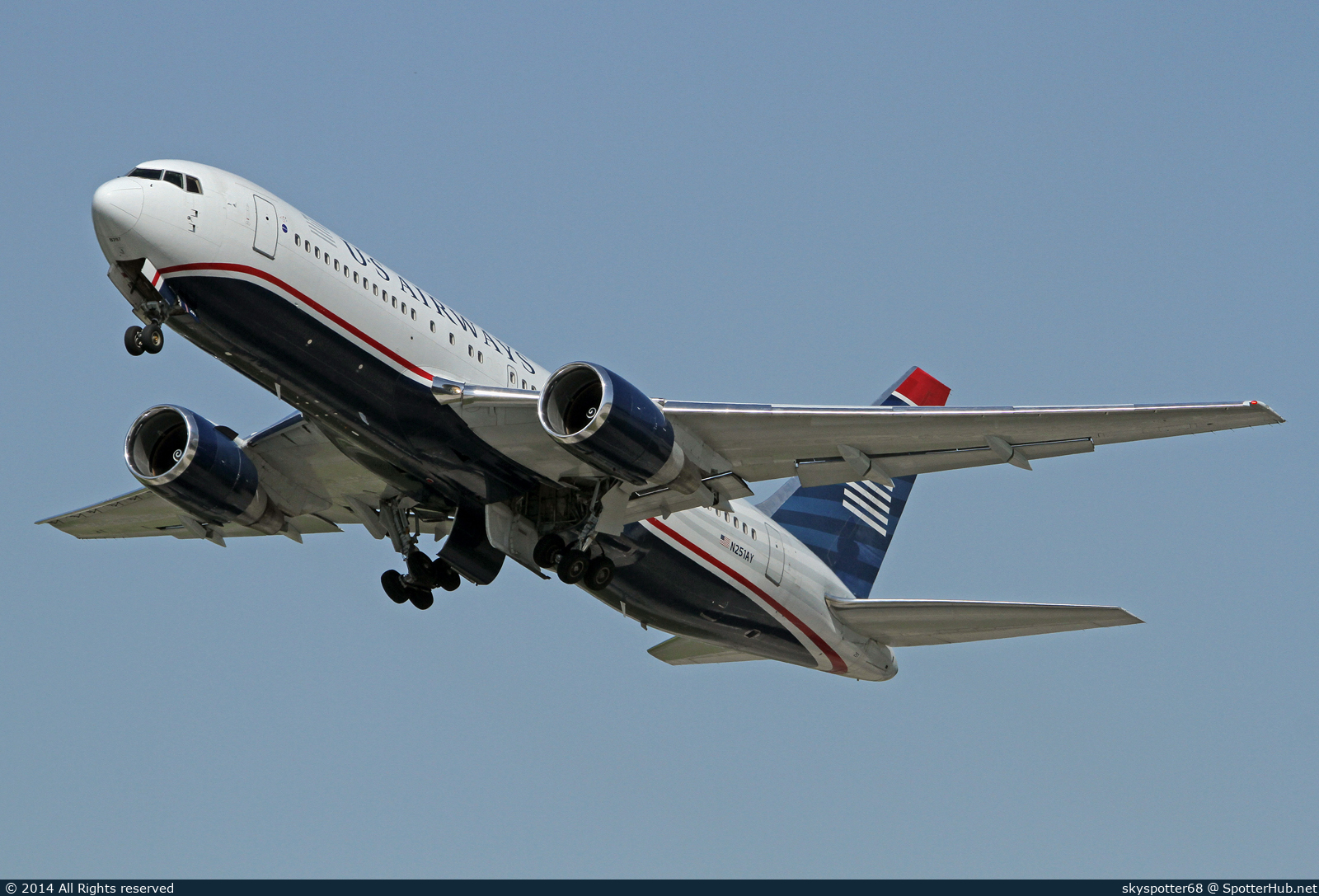 Photo of N251AY - Boeing 767-2B7(ER) operated by US Airways