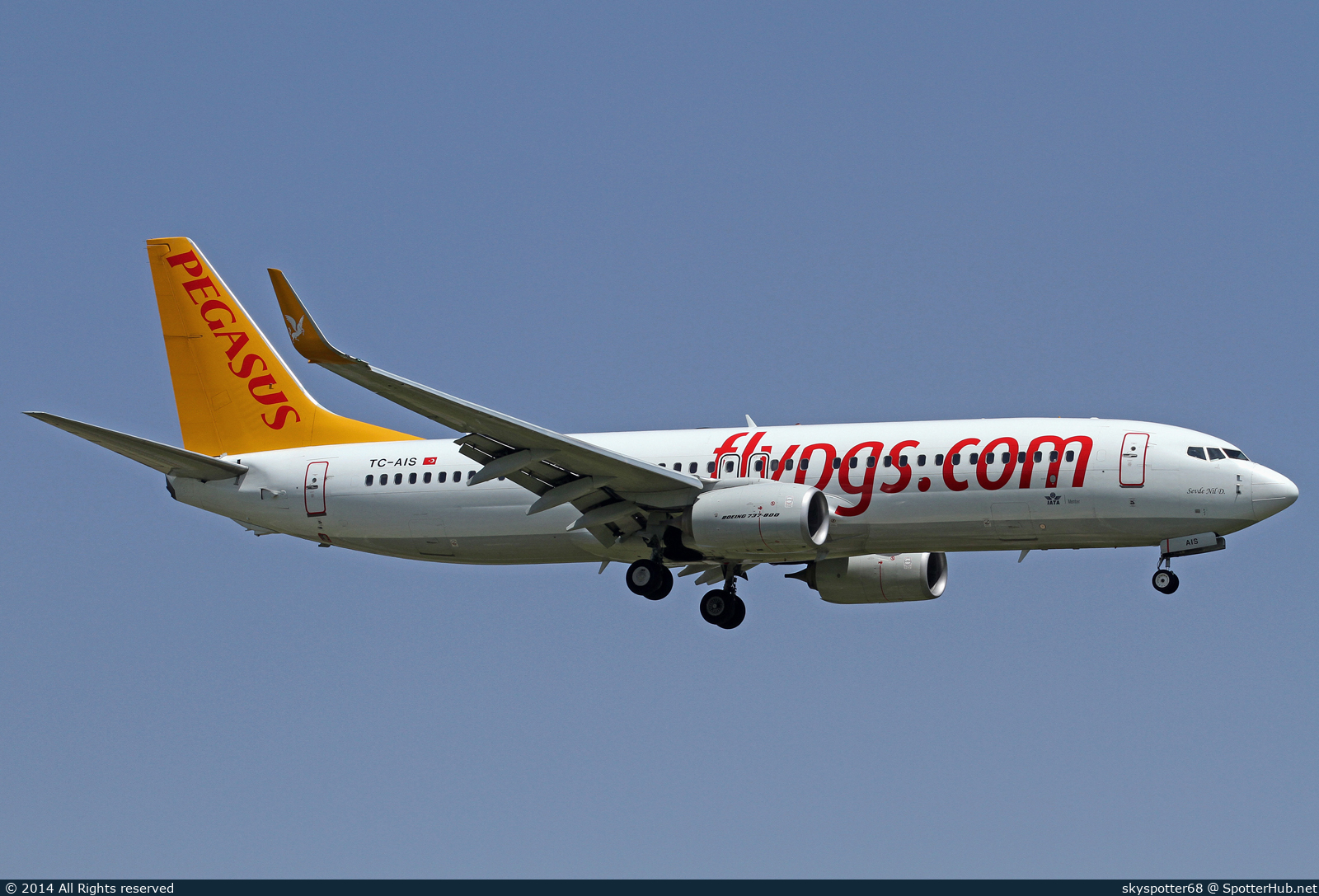Photo of TC-AIS - Boeing 737-82R operated by Pegasus Airlines