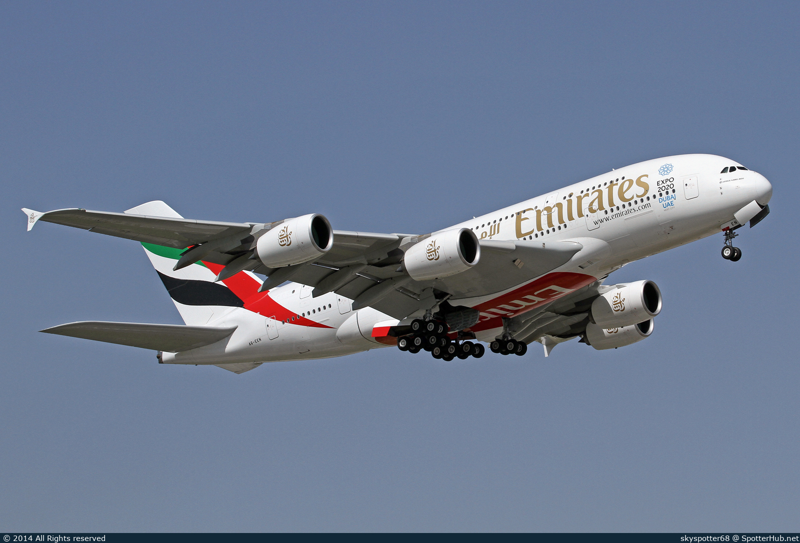 Photo of A6-EEN - Airbus A380-861 operated by Emirates