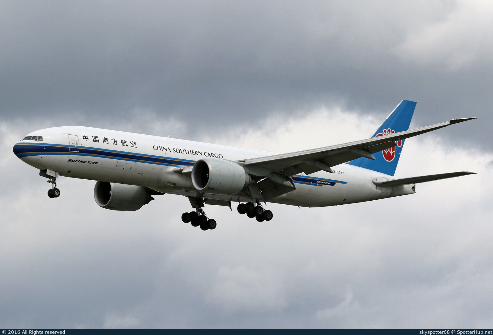Photo of B-2042 - Boeing 777-F1B operated by China Southern Cargo